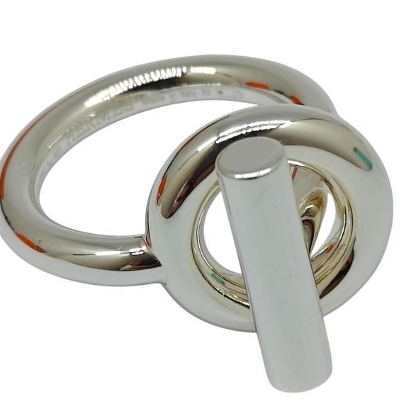 HERMES Silver Ring #51 - Picture 1 of 5